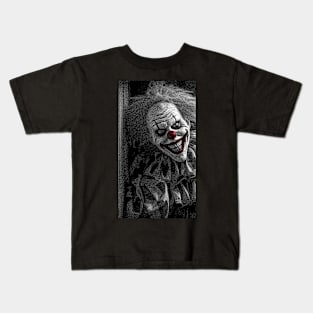 Scary Halloween Clown Kids T-Shirt